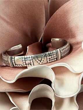 Love is Project Sterling LOVE  Offering Cuff Bracelet - Medium